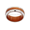 Neueste Design Titan und Holz Hochzeit Bands Ring, Herren Titan Band Ringe